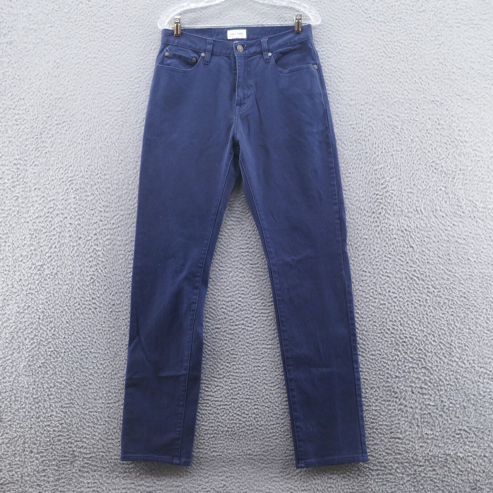 Line of Trade Mens Straight Leg Jeans 31x34‎ Blue Mid Rise 5 Pocket NEW